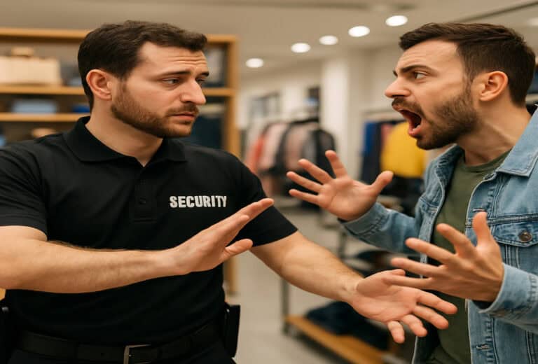 security guards using conflict resolution to gain compliance