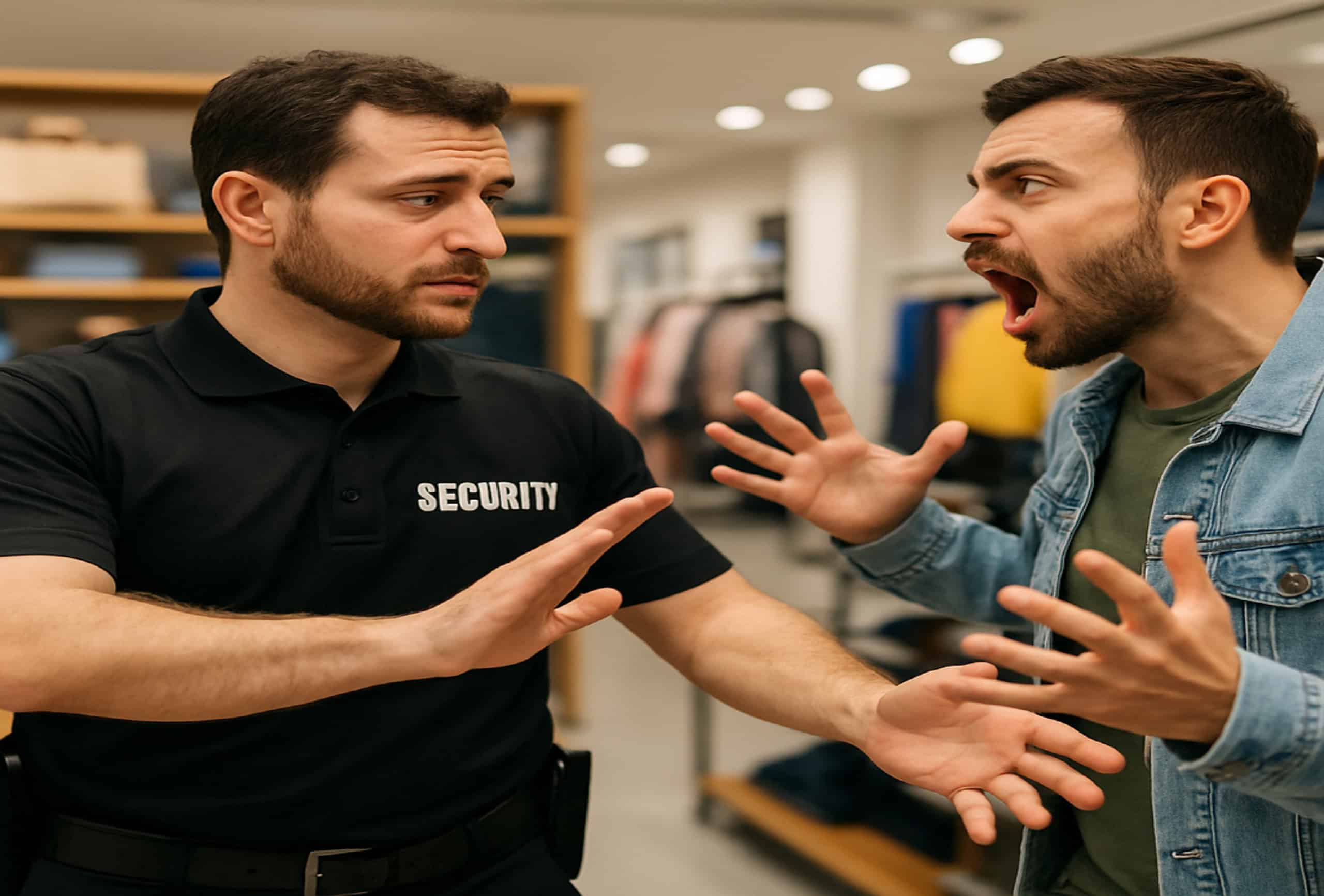 security guards using conflict resolution to gain compliance